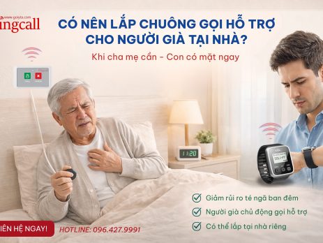 chuông gọi hỗ trợ cho người già tại nhà
